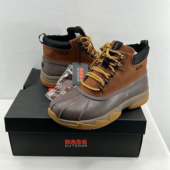 Bass Outdoor Field Duck Mid Boots -Tan/Chocolate -Size 8- NIB - Picture 1 of 7